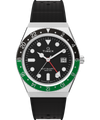TW2W57500 Reloj con correa de caucho sintético de 38 mm Q Timex® GMT, imagen principal
