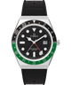 TW2W57500 Reloj con correa de caucho sintético de 38 mm Q Timex® GMT, imagen principal