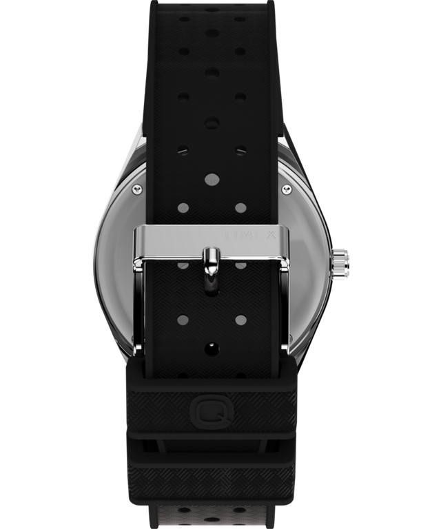 TW2W57500 Q Timex® GMT 38 mm, correa de caucho sintético. Imagen de la correa del reloj