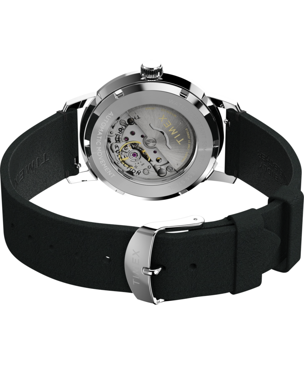 TW2W59700 Marlin® Automatic 40mm Leather Strap Watch Caseback with Attachment Image