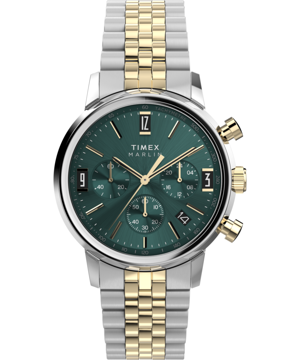 Timex Marlin Chronograph Tachymeter 40mm Stainless Steel Bracelet Watch