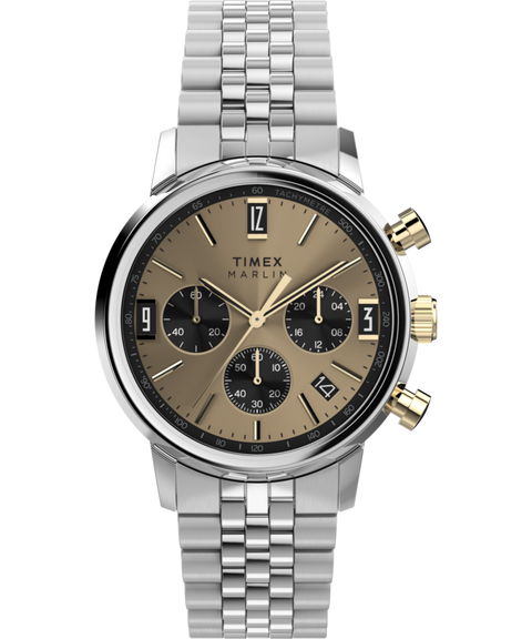 Marlin® Chronograph Tachymeter 40mm Stainless Steel Bracelet Watch