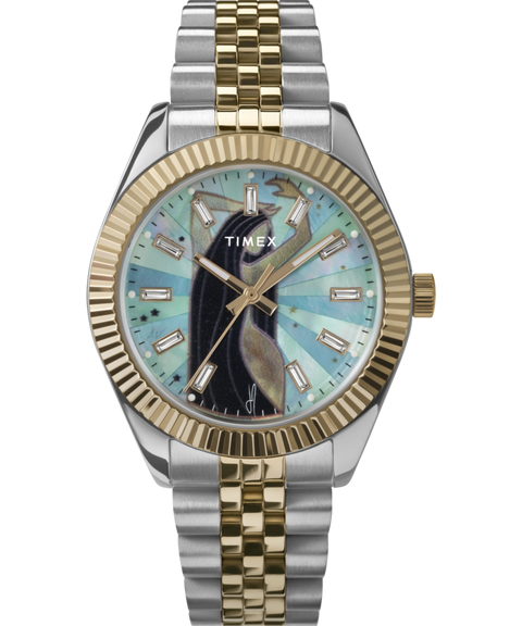 Timex x Jacquie Aiche Musings 36mm Stainless Steel Bracelet Watch