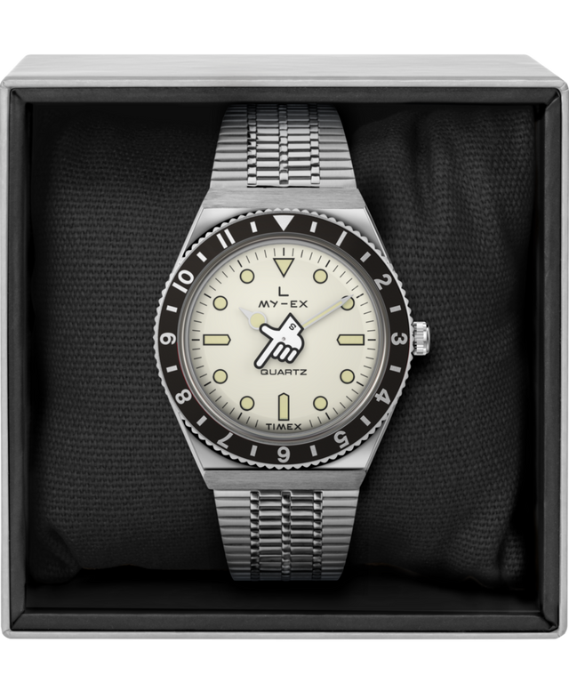 TW2W70600 Timex x seconde/seconde/ Loser 38mm Stainless Steel Bracelet Watch Alternate Image 1