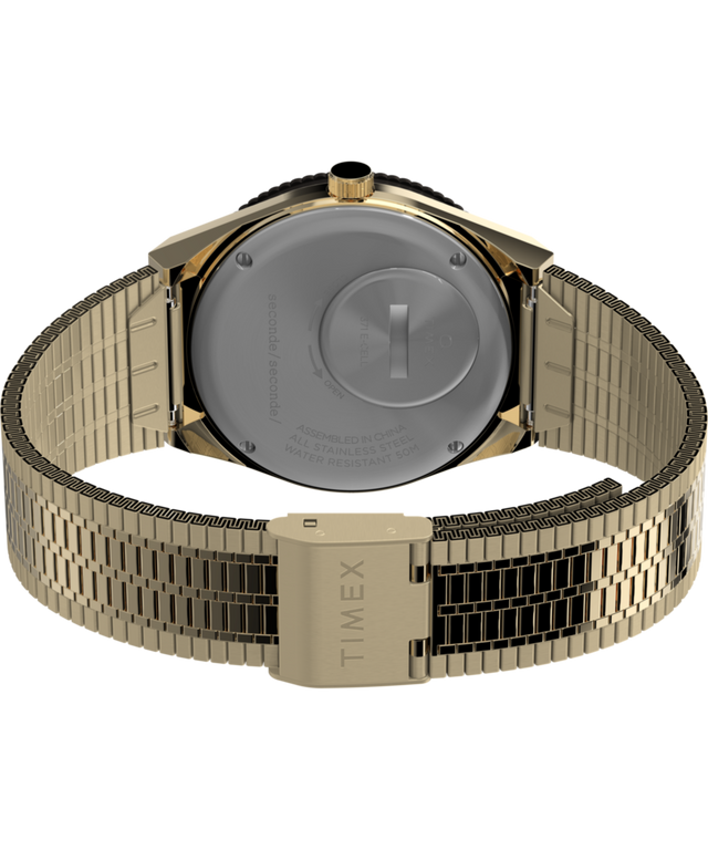 TW2W70700 Timex x seconde/seconde/ Loser 38mm Stainless Steel Bracelet Watch Caseback with Attachment Image