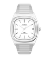 Imagen principal del reloj Timex® Automatic 1983 E Line Reissue de 34 mm con correa elástica de acero inoxidable TW2W70800