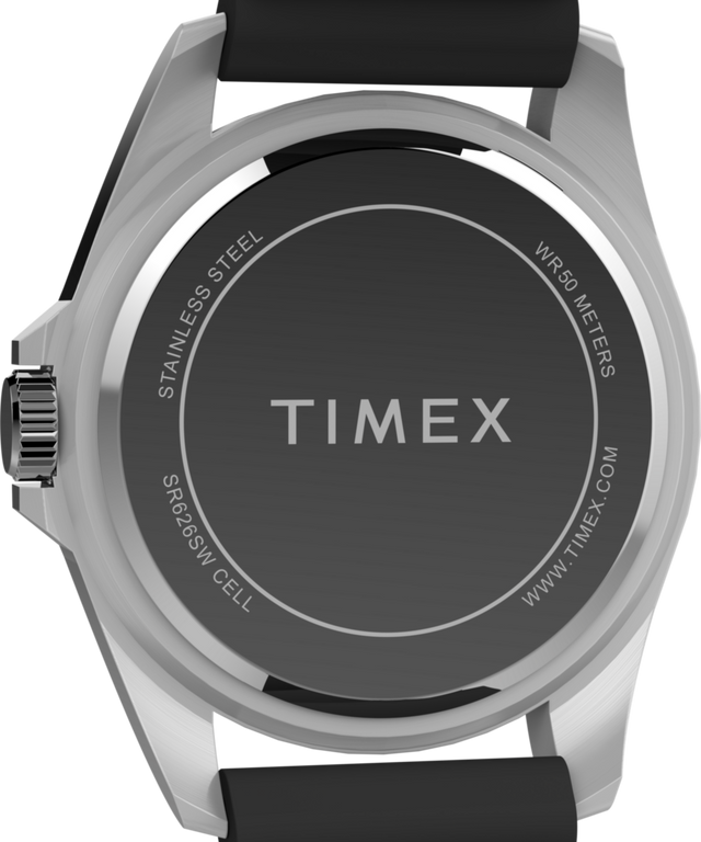 TW2W71400 Men's Dress 42mm Silicone Strap Watch Caseback Image