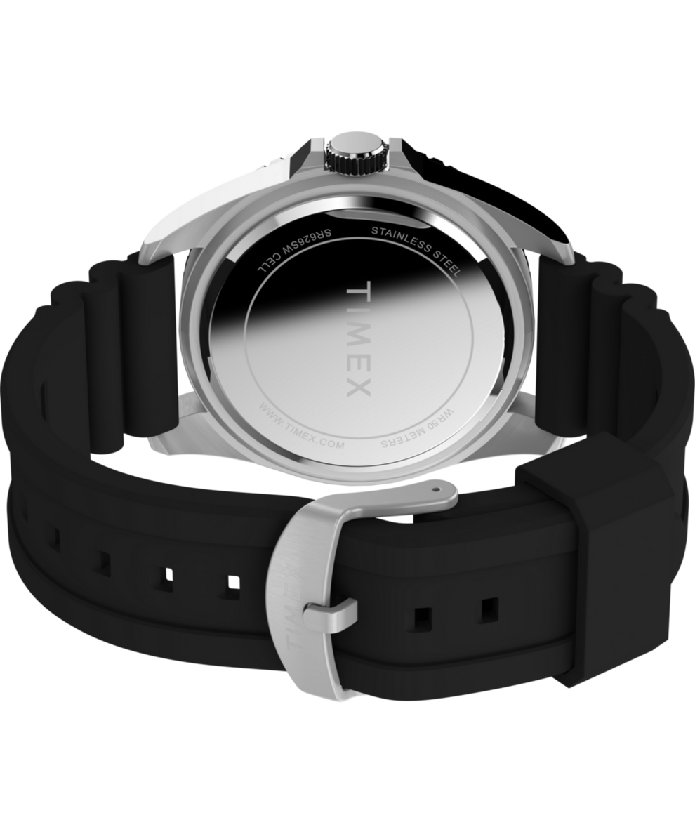 TW2W71400 Men's Dress 42mm Silicone Strap Watch Caseback with Attachment Image