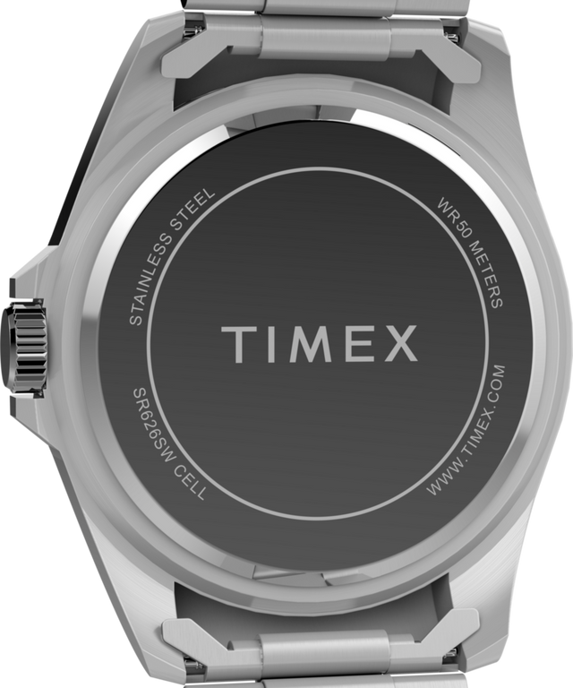 TW2W71500 Men's Dress 42mm Stainless Steel Bracelet Watch Caseback Image