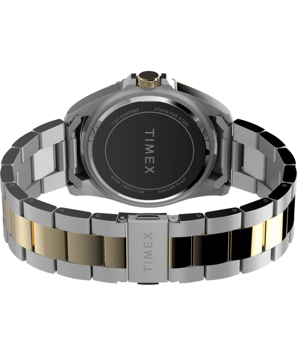 TW2W71800 Men's Dress 42mm Stainless Steel Bracelet Watch Caseback with Attachment Image