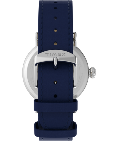 TW2W72700 Peanuts® x Timex Standard Pumpkin Patch 40mm Leather Strap Watch   Strap Image