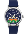 TW2W72700 Timex Standard x Peanuts Pumpkin Patch 40mm Leather Strap Watch   Primary Image