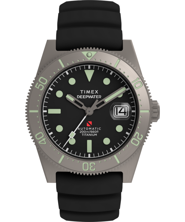 Imagen principal del reloj TW2W73800 Deepwater Reef 200 Titanium Automatic de 41 mm con correa de caucho sintético