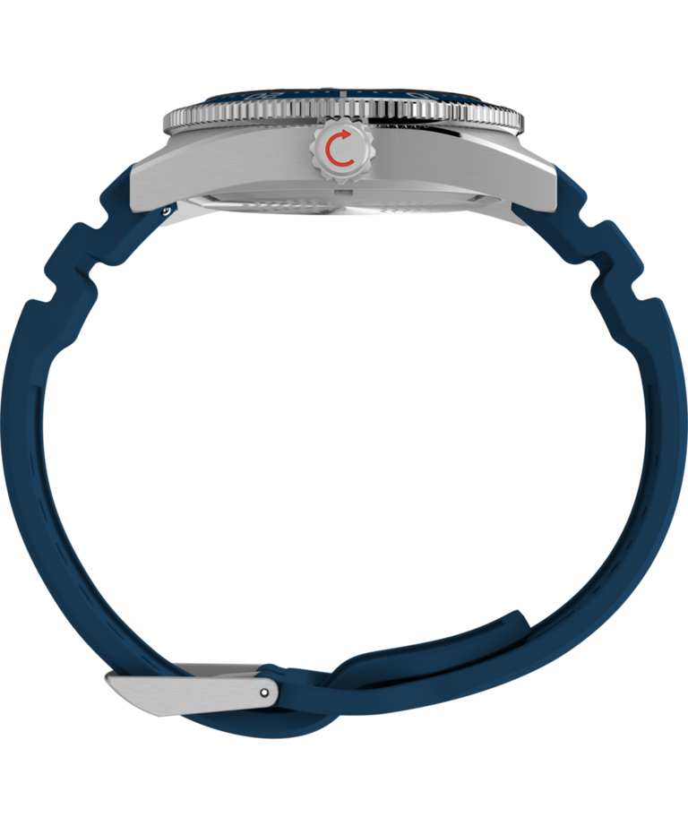 Imagen de perfil del reloj con correa de caucho sintético Deepwater Reef 200 de 41 mm TW2W74600