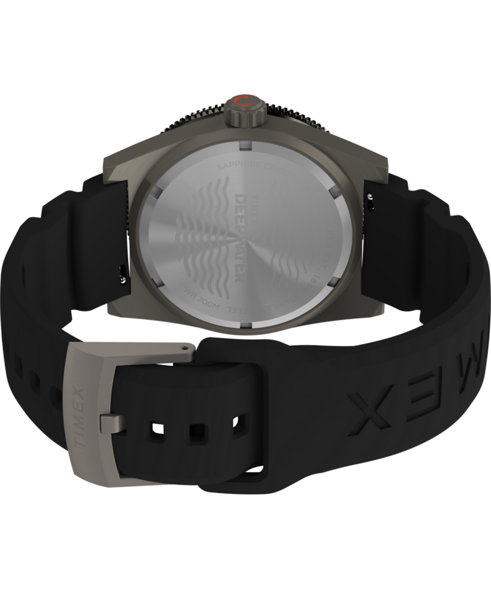TW2W74700 Deepwater Reef 200 41mm Synthetic Rubber Strap Watch    Caseback with Attachment Image
