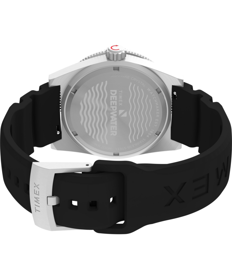 TW2W75000 Deepwater Reef 200 GMT 41mm Synthetic Rubber Strap Watch Caseback with Attachment Image