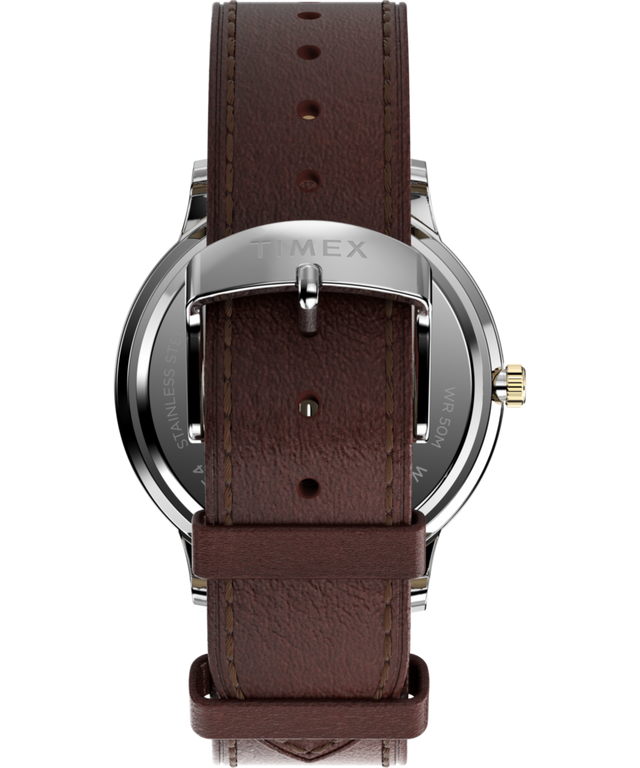 TW2W75600 Waterbury Classic Moon Phase 40mm Leather Strap Watch Strap Image