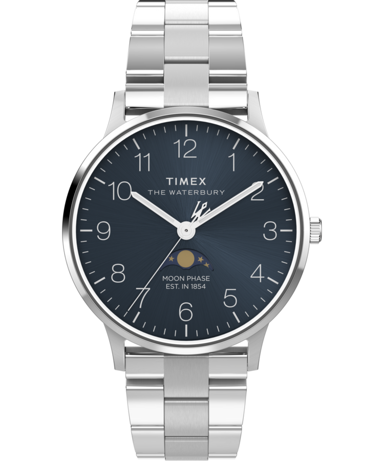 TW2W75700 Reloj Waterbury Classic Moon Phase de 40 mm con brazalete de acero inoxidable  - Imagen principal