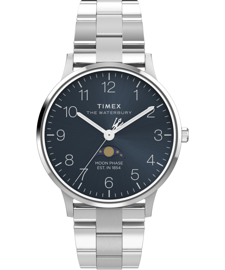 TW2W75700 Reloj Waterbury Classic Moon Phase de 40 mm con brazalete de acero inoxidable  - Imagen principal