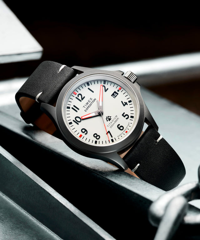 TW2W78200 Reloj Expedition Titanium de 38 mm con correa de piel  Colaboración: imagen adicional