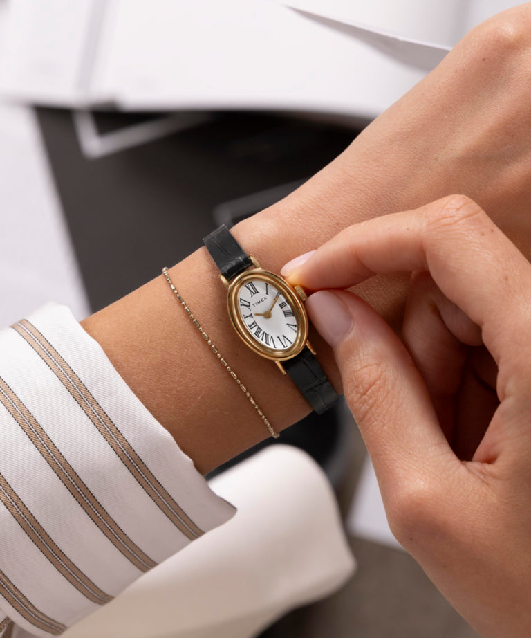 timex ladies dress watches Tiny Gold-Tone Mechanical Timex Women's Watch