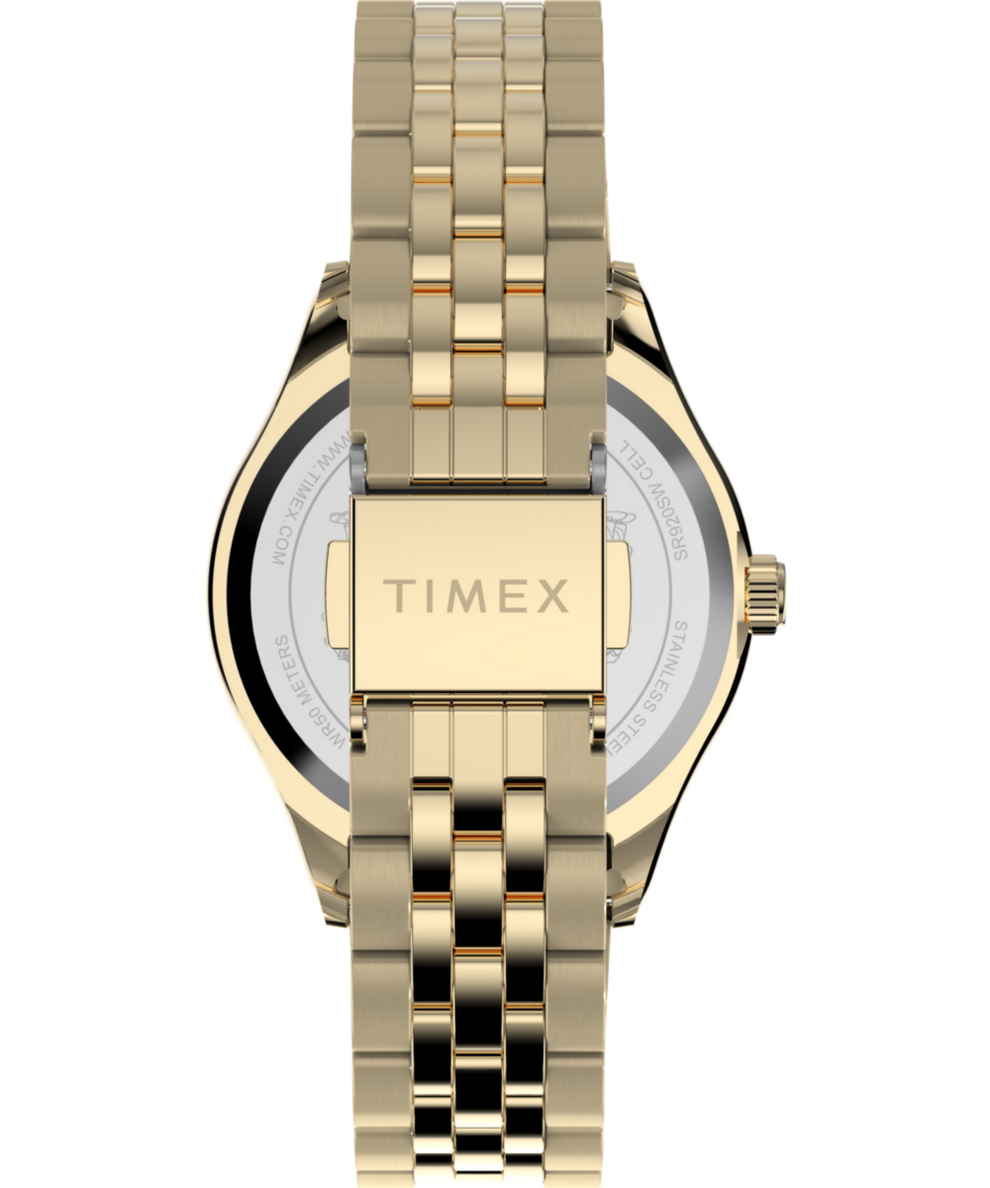 TW2W78700 Timex Legacy x Peanuts Roller Skating 34mm Stainless Steel Bracelet Watch   Strap Image