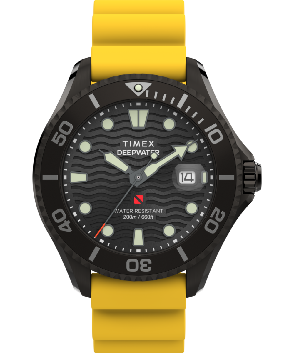 Timex Deepwater Meridian 200 44mm Synthetic Rubber Strap Watch
