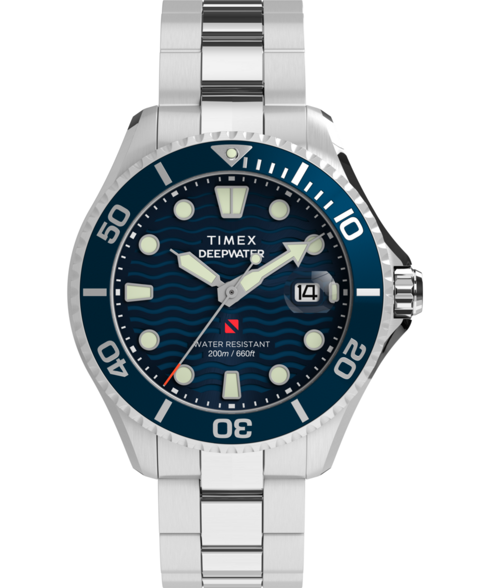 TW2W81900 Deepwater Meridian 200, reloj de 44 mm con brazalete de acero inoxidable. Imagen principal