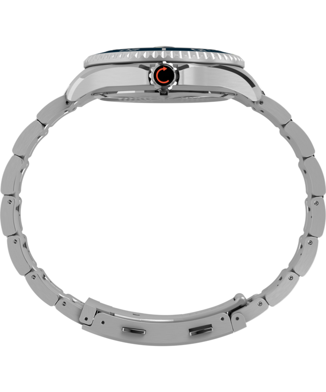 TW2W81900 Deepwater Meridian 200, reloj de 44 mm con brazalete de acero inoxidable. Imagen de perfil