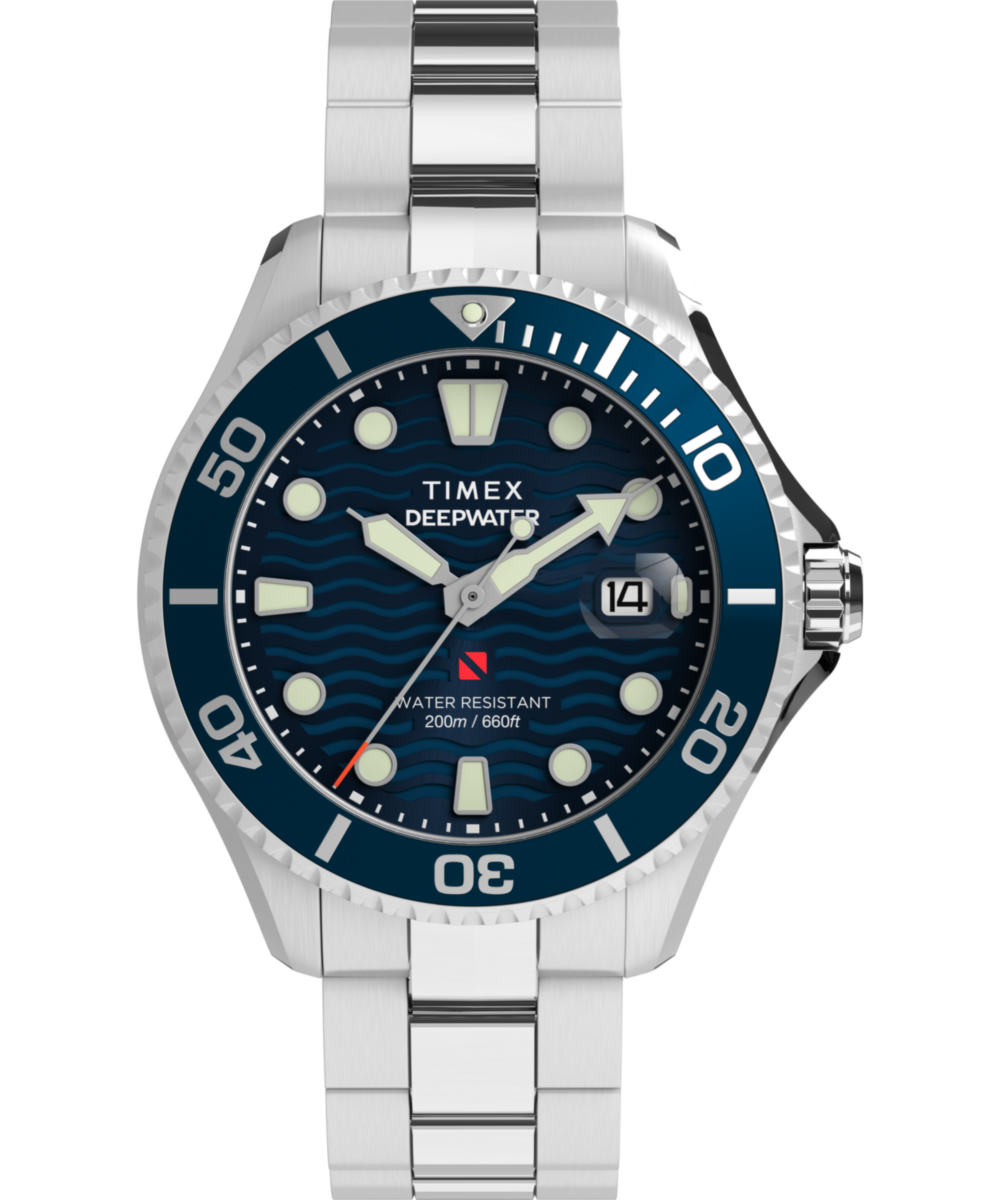 Timex Deepwater Meridian 200 44mm Stainless Steel Bracelet Watch
