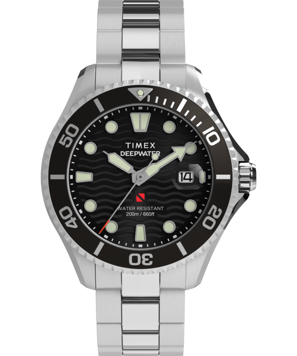 Timex Deepwater Meridian 200 44mm Stainless Steel Bracelet Watch