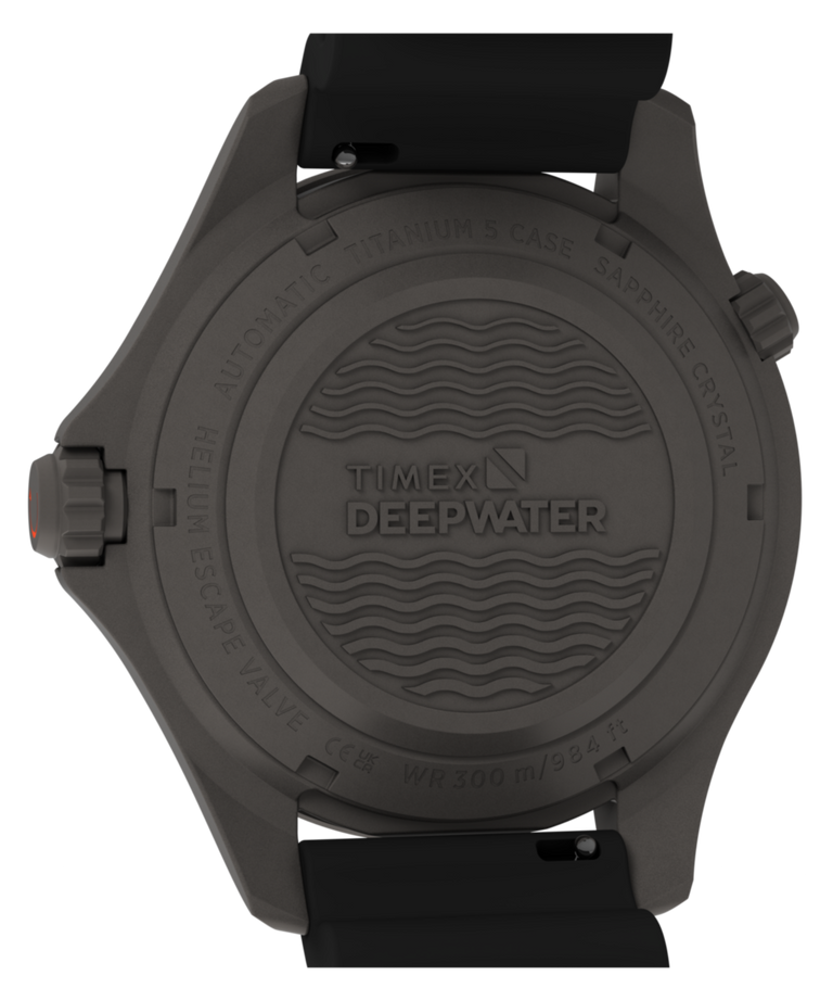 TW2W82100 Deepwater Meridian 300 Titanium HEV Automatic 44mm HNBR Synthetic Rubber Strap Watch Caseback Image