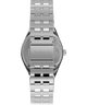 TW2W83300 Peanuts® x Q Timex® GMT, correa de acero inoxidable de 38 mm para reloj. Imagen