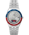 TW2W83300 Peanuts® x Q Timex® GMT, reloj de 38 mm con brazalete de acero inoxidable. Imagen principal