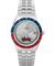 TW2W83300 Peanuts® x Q Timex® GMT 38mm Stainless Steel Bracelet Watch Primary Image