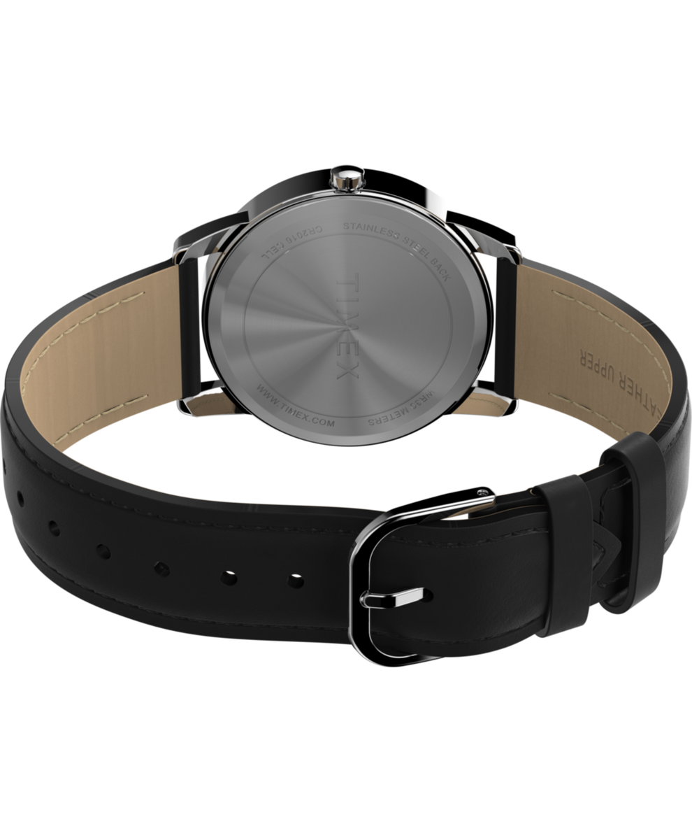 TW2W84000 Easy Reader 35mm Leather Strap Watch Caseback with Attachment Image