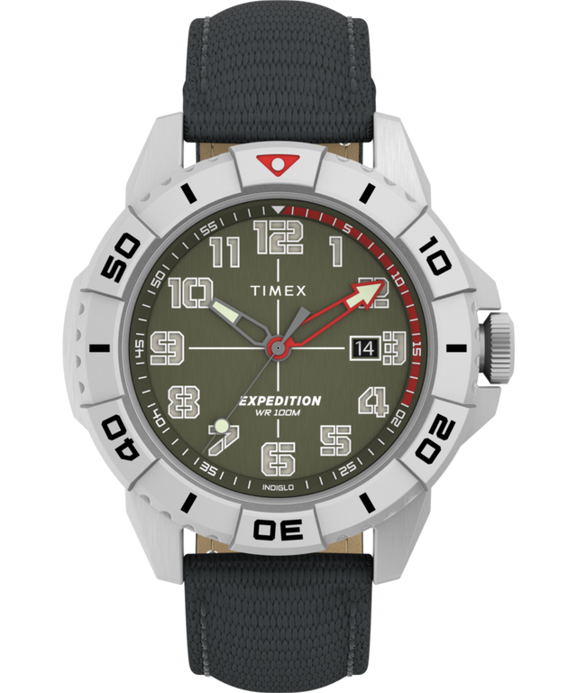 TW2W84200 Expedition Ridge 42mm Leather Strap Watch Primary Image