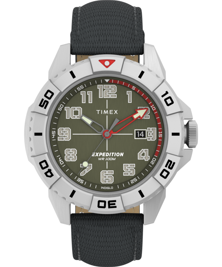 TW2W84200 Expedition Ridge 42mm Leather Strap Watch Primary Image