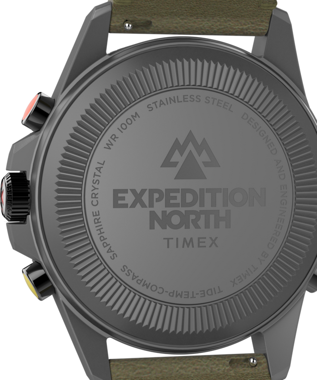 TW2W84300 Expedition Tide-Temp-Compass 43mm Leather Strap Watch Caseback Image