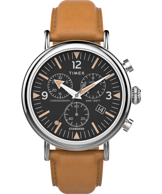 Waterbury Standard Chronograph 41mm Leather Strap Watch
