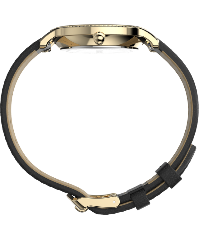 TW2W84600 Imagen de perfil del reloj Transcend con correa de piel de 34 mm
