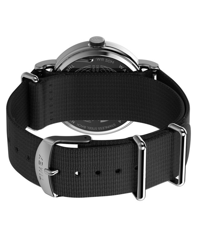 TW2W86100 Weekender 40mm Fabric Strap Watch  Caseback with Attachment Image