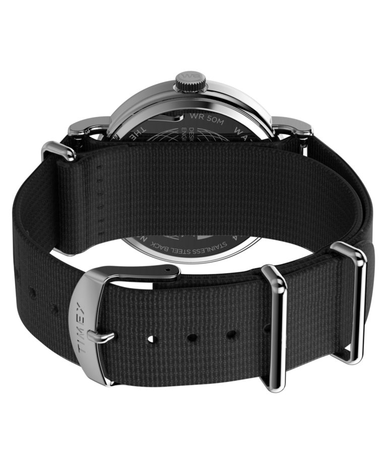 TW2W86100 Weekender 40mm Fabric Strap Watch  Caseback with Attachment Image