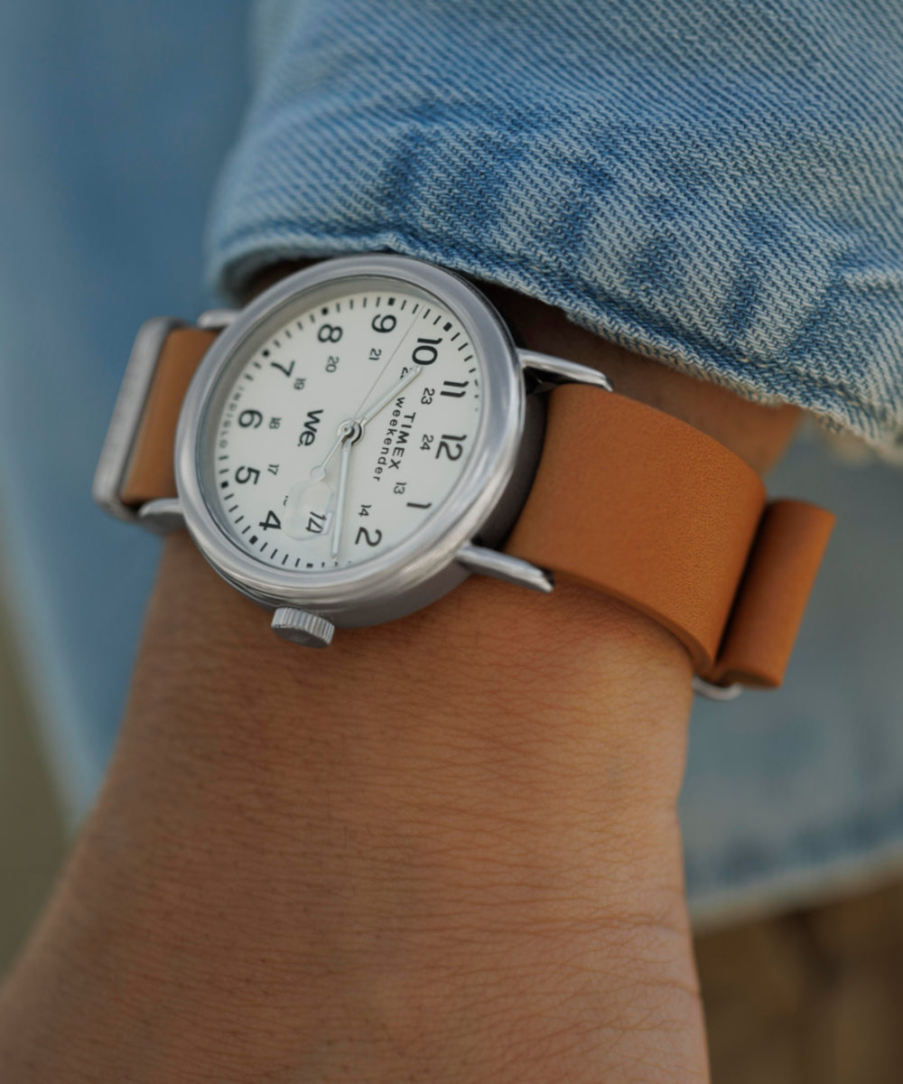 Weekender 37mm Leather Strap Watch - TW2W86500 | Timex US