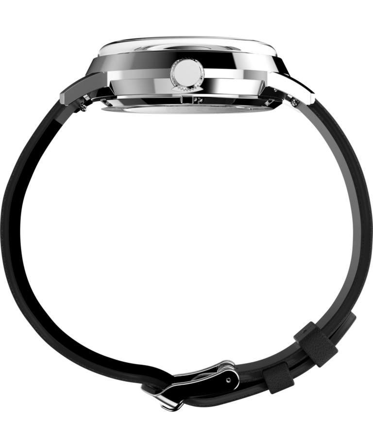 Imagen de perfil del reloj TW2W87200 Peanuts® x Timex Marlin® Automatic Space de 40 mm con correa de piel