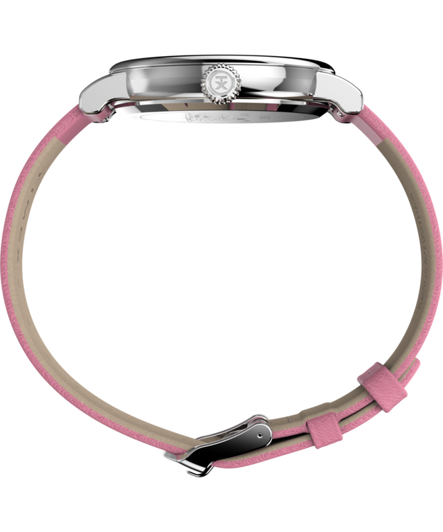 Imagen de perfil de reloj Peanuts x Timex Standard San Valentín de 40 mm con correa de cuero TW2W88900