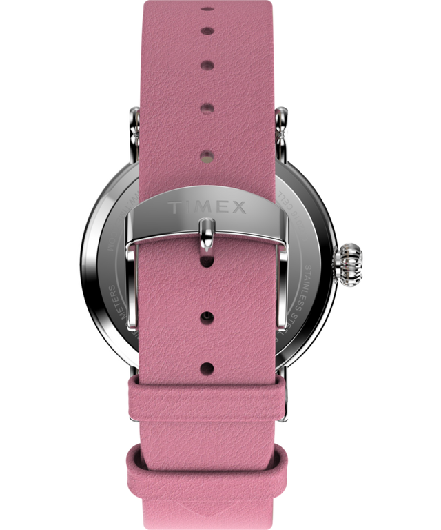 Imagen de la correa de reloj Peanuts x Timex Standard San Valentín de 40 mm con correa de cuero TW2W88900
