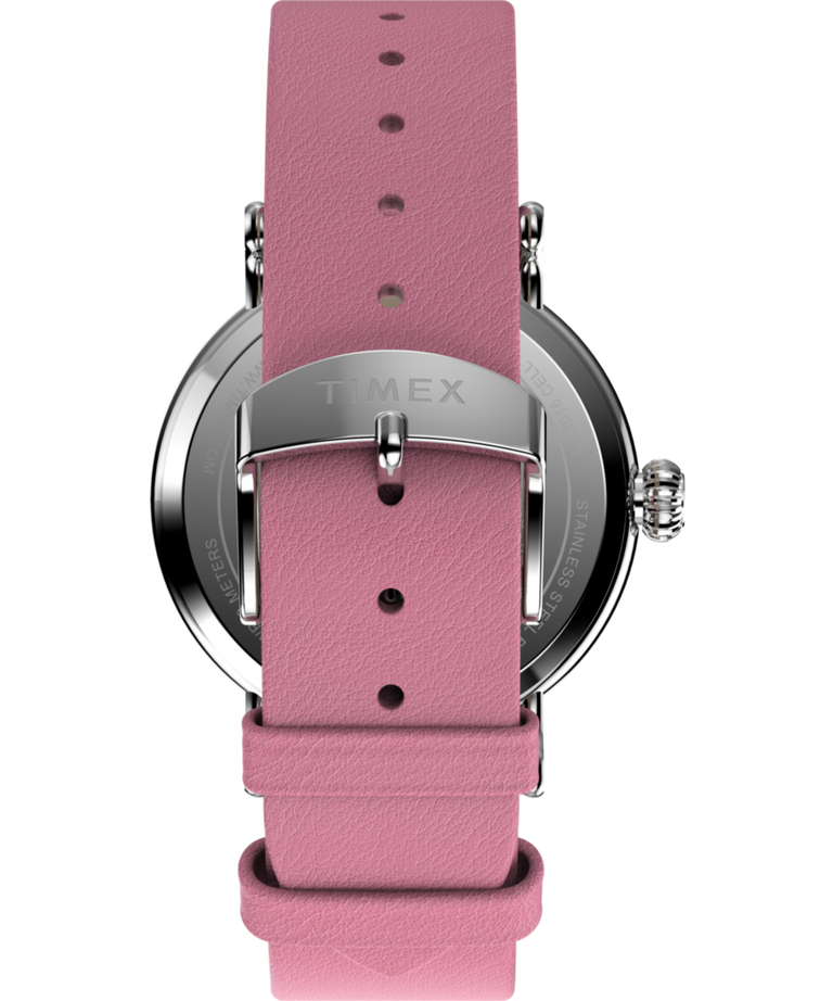 Imagen de la correa de reloj Peanuts x Timex Standard San Valentín de 40 mm con correa de cuero TW2W88900