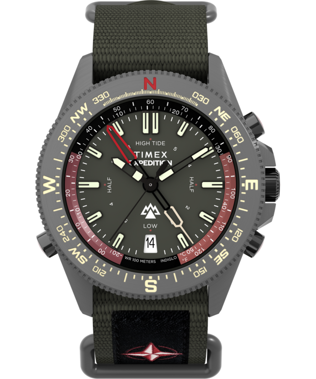 TW2W91100 Reloj Expedition con indicador de marea, temperatura y brújula, correa de tela de 43 mm. Imagen principal
