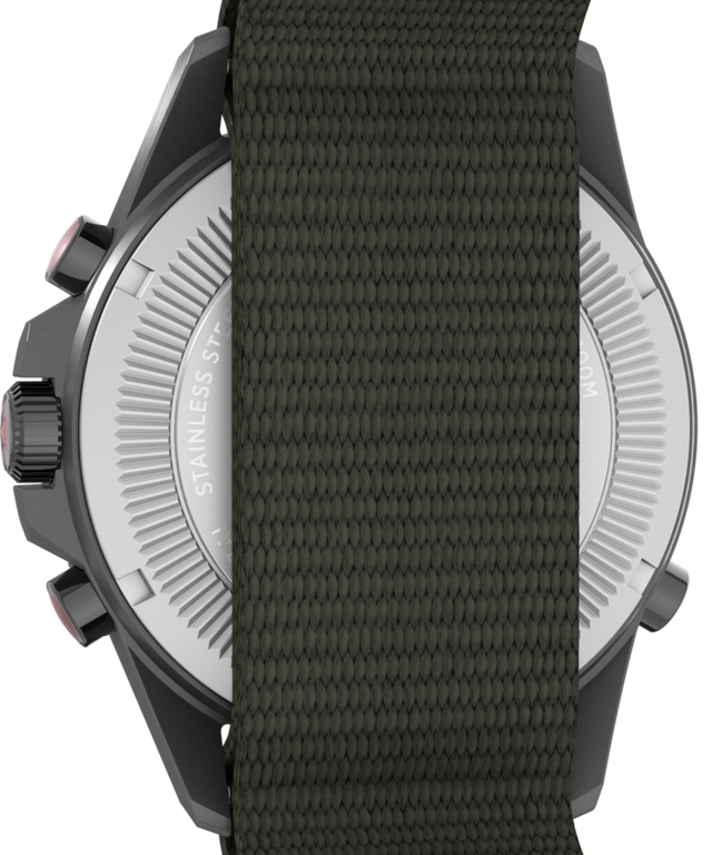 TW2W91100 Expedition Tide-Temp-Compass, reloj de 43 mm con correa de tela: imagen del fondo de la caja